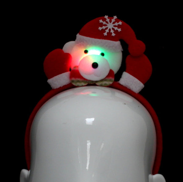 Christmas headband style: Bear with Flashing Lights, novelty party headband
