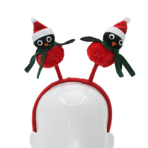 Christmas headband style: Two Penguins, novelty party headband