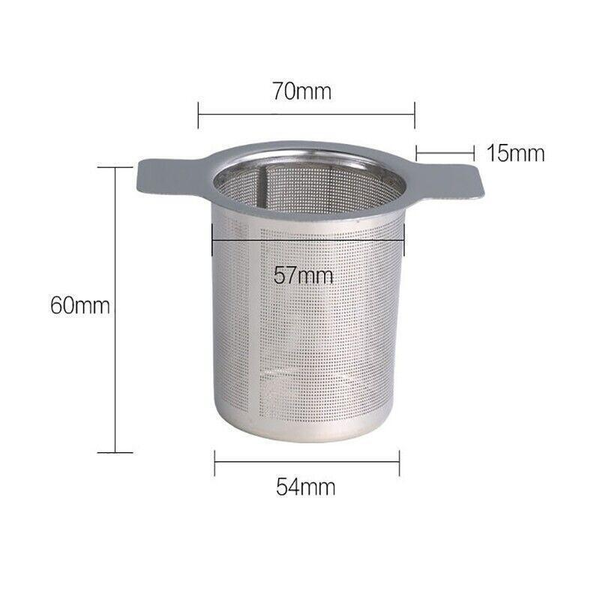 Stainless Steel Mesh Tea Infuser Metal Cup Strainer Loose Leaf Filter With Lid
