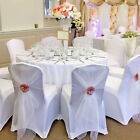 White Chair Covers Full Seat Covers Spandex Lycra Stretch Party Wedding