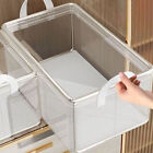 4pcs Transparent Clothes Storage Box Thickened Pants Basket Wardrobe Organizer