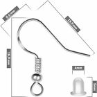 120pcs Earring Findings Clasps Hooks Fittings Ear Wire Jewelry Making Accessorie