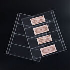 10PCS Paper Money Banknote Folders 4 Pockets Pages Album Sleeves Storage Note AU