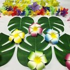 12/24/36x Beach Luau Artificial Tropical Leaf Hawaiian Party Jungle Palm Leaves