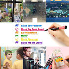 8x Liquid Chalk Marker Pens LED Writing Board Glass Window Pen Nib Fluorescent