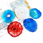 Coaster Resin Casting Mold Silicone Jewelry Agate Making Epoxy Mould Tool Craft