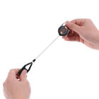 15X Retractable Lighter Leash Clip Keychain Rubber Cover Large Maxi Bic Black