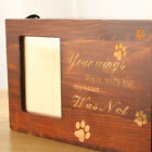 Memorial Pet Urns for Dogs Cats Ashes with Photo Wooden Urns Memory Box Keepsak