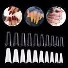 500X bag Fake French Nail Tips Acrylic Clear Natural Stiletto False Gel Pointy