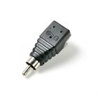 20X Speaker Wire A/V Cable to Audio Male RCA Connector Adapter Jack Press Plug