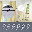 200pcs Nylon Curtain Gather Hooks Pencil Pleat Lace Boat Caravan Camper Plastic