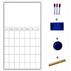 Monthly/Weekly Planner Fridge Calendar Magnetic Board with 3 markers + an Eraser