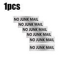 No Junk Mail Door Sign Engraved Plaque Letterbox Sign Self Adhesive Tape
