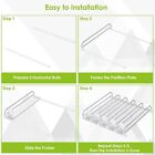 Beverage Pusher Shelf Adjustable Width Soda Can Bottle Pusher for Kitchen Fridge