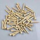 100X 4.2/8.2CM Wooden Straight Golf Tees Golf Tee Striped Golf Ball Tee Supplies
