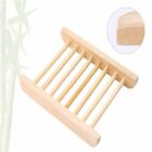 10-50X Natural Wooden Bamboo Soap Dish Tray Holder Storage Soap Rack Soap Dish