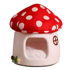 Winter Mushroom Cat House Cozy Sleeping Pet Bed for Cats Indoor Warm Pet House