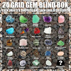 2024 Christmas Advent Calendar Xmas Blind Box Rock Ore Mineral Fossil Stone Kit