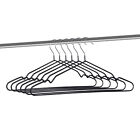 10X Metal Clothes Hangers Non Anti Slip Rubber Coated Wire Suit Coat Hanger