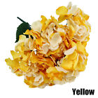 2PCS 6 Heads Hydrangea Flower Artificial Silk Flowers Stem Bouquet Wedding Party