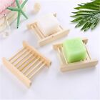 10-50X Natural Wooden Bamboo Soap Dish Tray Holder Storage Soap Rack Soap Dish