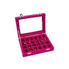 Velvet Earring Jewelry Display Hanger Organizer Box Holder Storage Case AU Stock