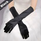 Ladies Long Satin Gloves Opera Costume Bridal Party Prom Wedding Womens Classic