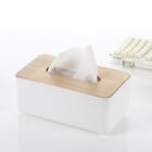 Tissue Box Dispenser Paper Storage Holder Napkin Case Organizer Wooden Cover AU