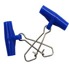 100pcs Blue Sinker Sliders Swivel Slider Line Easy Rigs Hook Snap Bait Rigs AUS