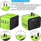 FAST 3.4 / 5A Universal Travel Adapter 3 USB &Type-C Outlet Converter Plug Power