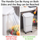 45L Kitchen Bin Waste Sorting Trash Bins 3 Lid Garbage Recycling Wheels Dustbin