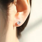 1 Pair Earrings Jewellery Zirconia CZ Ear Studs Surgical Steel 3mm-8mm Piercing