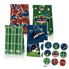 Football Touchdown Sports Game Party Candy Gift Kraft Paper Bags Birthday Gift