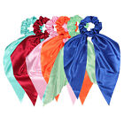 Boho Silk Bowknot Flower Elastic Hair Scarf Scrunchies Women Hair Bands Rope Tie