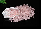 100g-1kg  Rose Quartz Mini Crystal Chips Pink Gemstone Polished Stones Bulk Deco