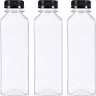 250ml Square Juice Bottle Clear Plastic Refillable Empty Water Drink Bottles