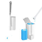 Disposable Toilet Brush Set Toilet Bowl Cleaning System Cleaners with 20 Refills