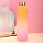 1L Water Bottle Drink Flask With Time Markings BPA Free Sport Gym Motivational