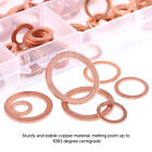 280PCS 12 Sizes Solid Copper Washers Sump Plug Seal Set Assorted Kit with Box AU