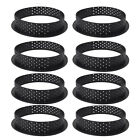 30X Cake Mold Perforated Cutter Round-Shape Mousse Circle Ring Tart Decor Baking