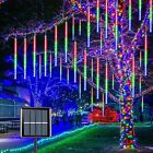 LED Solar Lights Meteor Shower Rain Christmas Tree String Lights Garden Outdoor