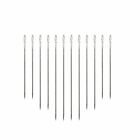 26x Stainless Steel Self-threading Needles Opening Hand Sewing Needles Darning