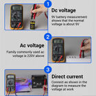 Digital Multimeter Portable Electrician Tester Multifunction Voltage Meter Tool