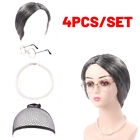 Grandma Old Lady Dress Up Set Granny Costume Wig 4 Pcs Adult & Kid Free Postage