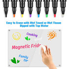 8x Liquid Chalk Marker Pens LED Writing Board Glass Window Pen Nib Fluorescent
