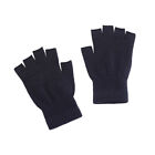 Winter warm fingerless knit gloves for mobile phone touchscreen use elastic AU