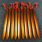 8PCS 18cm Aluminum Alloy Outdoor Camping Trip Tent Peg Christmas Gift Tools AU 　