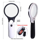 Magnifying Glass (2pc) – Handheld 45X Illuminated Magnifier with LED Light