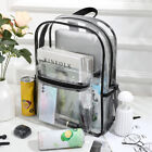 Transparent Backpack Bag Clear PVC Travel Shoulder Bag School Bag Strap Book Bag