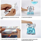 100PCS Rainbow Colour Holographic Storage Pouches Zipper Seal Foil Packaging Bag